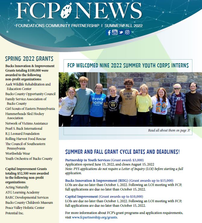 FCP News - Summer/Fall 2022