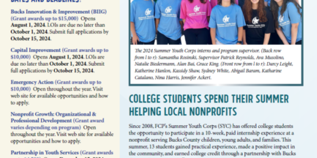 Newletter Front Cover Summer-Fall 2024