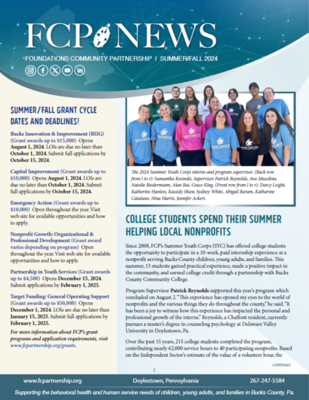 FCP News Summer 2021 Newsletter